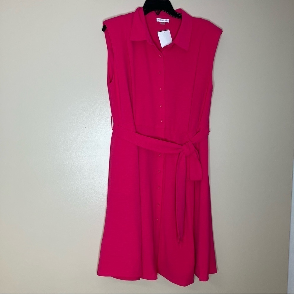 Calvin Klein pink sleeveless dress size 14